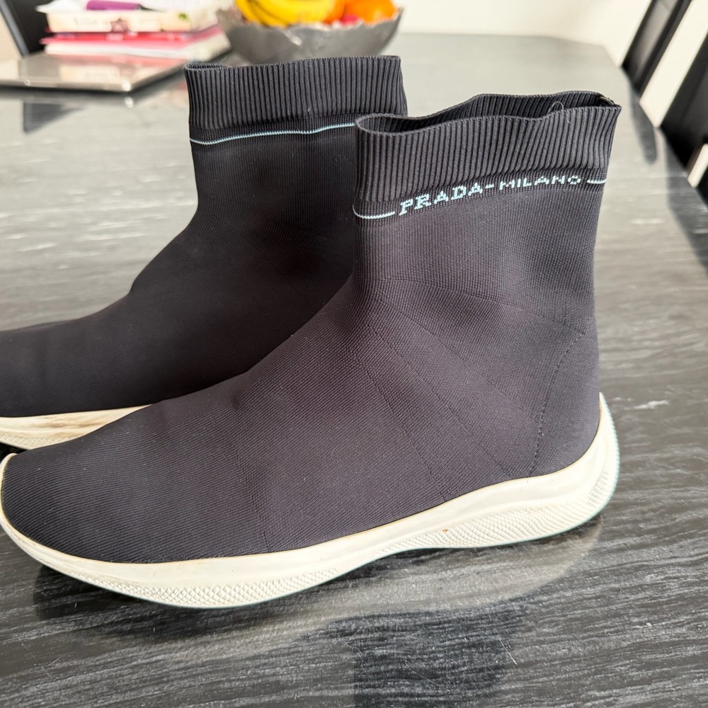 Prada Black High-Top Sneakers